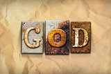 God Concept Rusted Metal Type