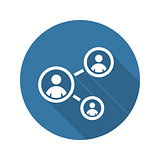 Staff Training Icon. Business Concept. Flat Design.