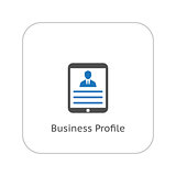 Business Profile. Flat Design.