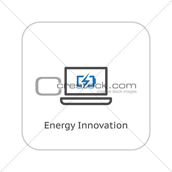 Energy Innovation Icon. Business Concept. Flat Design.