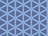 Vector seamless pattern, repeating geometric tiles.