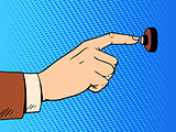 hand presses call button view profile