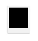 Photo papers polaroid card isolated on white