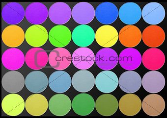 Professional multicolor eyeshadow palette for makeup