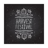 Harvest festival - typographic element