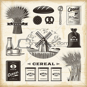 Vintage cereal set
