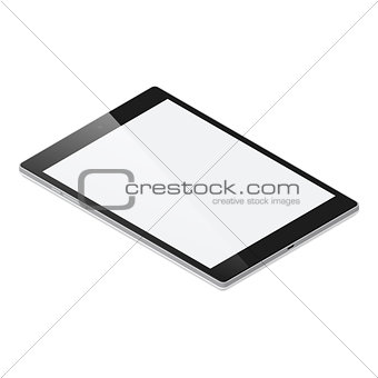 Tablet pc detailed isometric icon