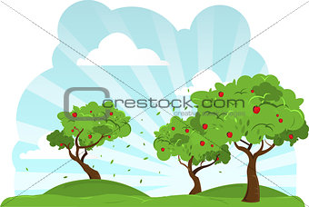 Apple Trees Blowing In The Wind