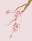 Artistic Tree Branch And Blossom