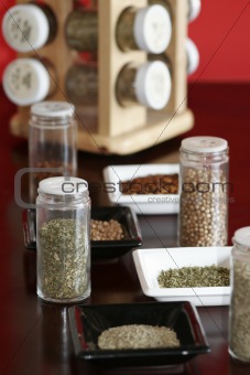 Spices with Rack (red)