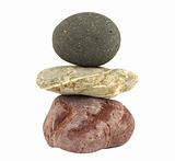 Pile of balanced stones representing meditation