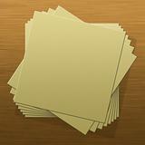 Blank notepad pages