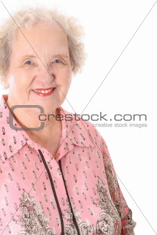 shot of a happy elderly woman