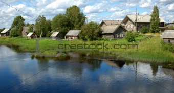 Village by the river