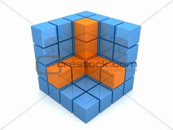 abstract 3d cube