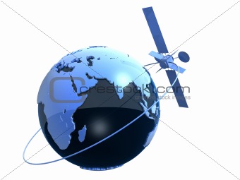 globe and satelite