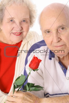 shot of a Senior valentines portrait