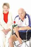 shot of a handicap happy elderly couple