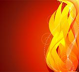 Abstract  fire  background - vector