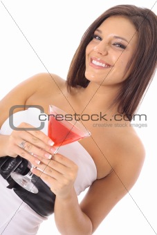 shot of a cocktail model