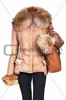 Female jacket and bag