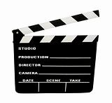 film slate with clipping path 