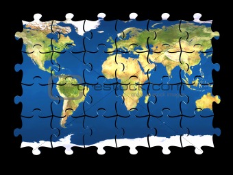 puzzle World isolated