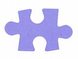 puzzle piece on pure white