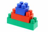 tower of colorful building blocks