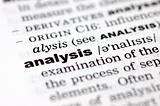 Definition of analysis