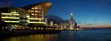 Panorama view of Hong Kong cityscape