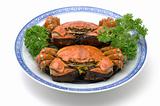 Steamed shanghai crabs