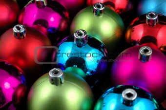 Multi-color christmas balls