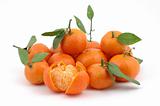 Pile of fresh tangerines