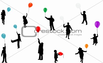 balloon silhouettes