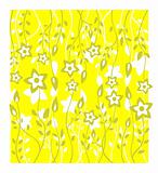 yellow floral background