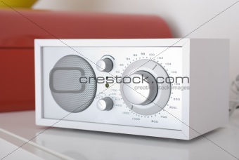 Modern radio set with retro design