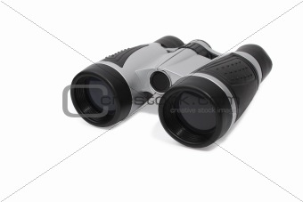Modern gray-black binoculars