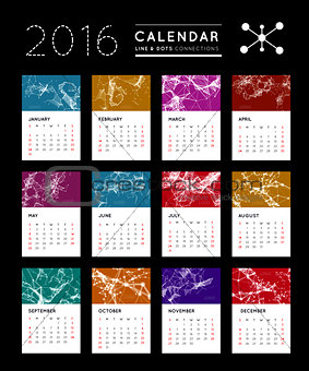 Geometrical calendar of 2016