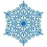 Christmas snowflake design, winter embroidery