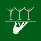 Waiter Hands With Tray