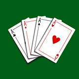 Set of Four Card Icons