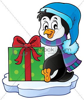 Christmas penguin topic image 5
