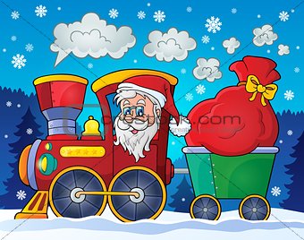 Christmas train theme image 2