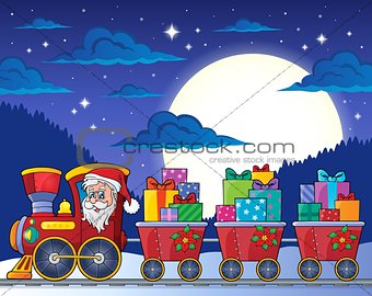 Christmas train theme image 7
