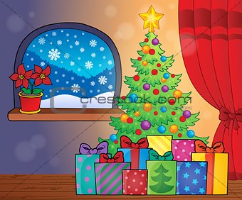 Christmas tree and gifts theme image 2