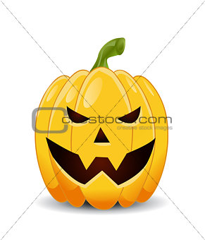 Halloween Pumpkin isolated on white