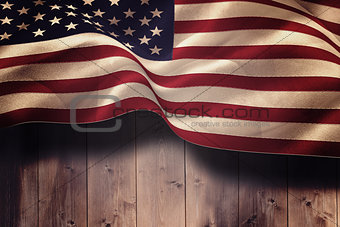 Composite image of digitally generated united states national flag