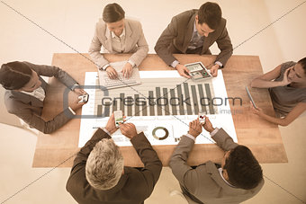 Composite image of business interface