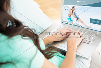 Composite image of dating website